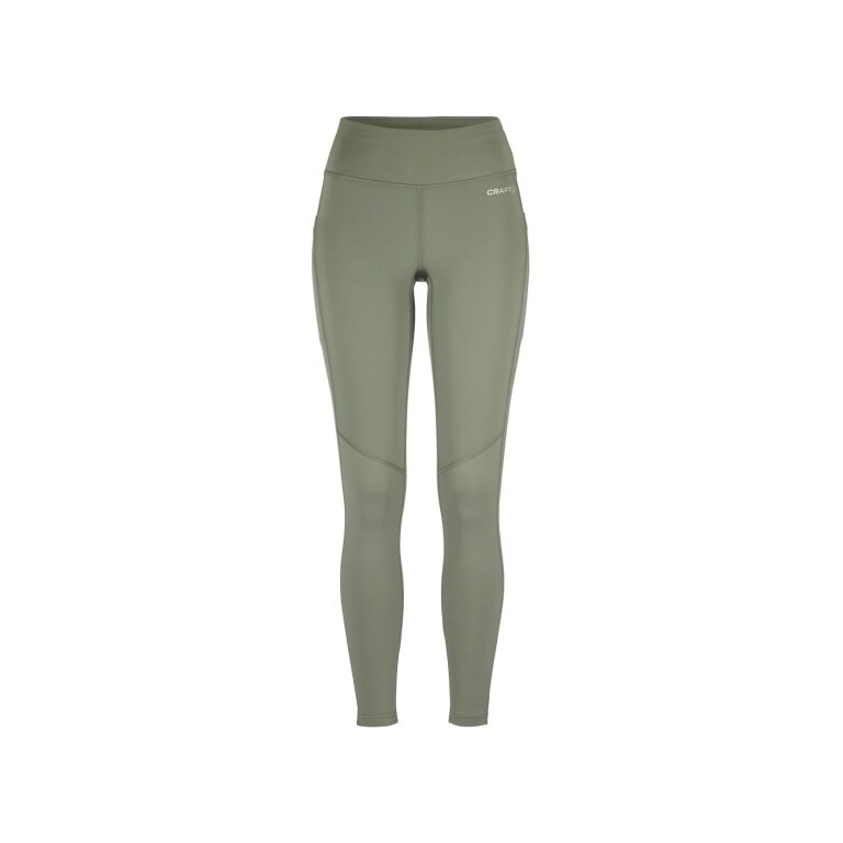Craft Training Trousers Adv Essence Warm Wind Tights 2 (fitted, elastic waistband) green ladies
