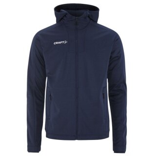 Craft Evolve 2.0 Brushed Hood Training Jacket (durable, moisture-wicking) navy blue men's