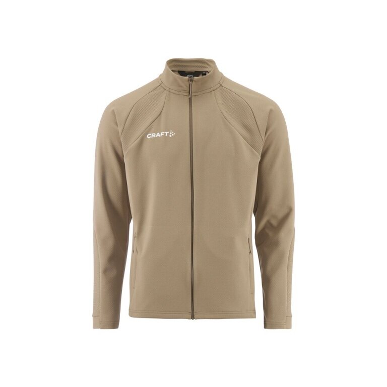 Craft Training Jacket Extend 2.0 Full Zip (modern look, very elastic material) beige men's