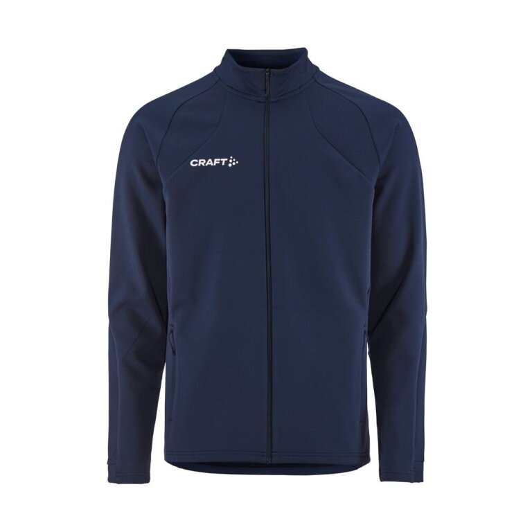 Craft Training Jacket Extend 2.0 Full Zip (modern look, very elastic material) navy blue men's
