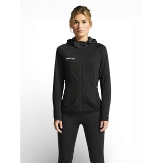 Craft Training Jacket Extend Full Zip (with zip pockets, elastic material) black ladies