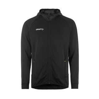 Craft Training Jacket Extend Full Zip (with zip pockets, elastic material) black men's