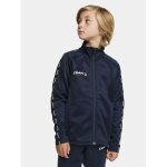 Craft Sport Training Jacket Squad 2.0 Full Zip (with side pockets, elastic functional material) navy blue Children