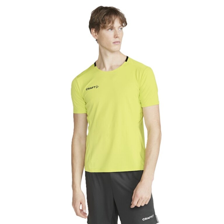 Craft Sport T-shirt Extend Jersey (rec. Polyester, Mesh inserts) yellow Men