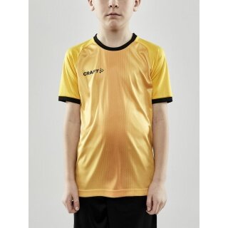 Craft Sport T-shirt (Jersey) Progress 2.0 Graphic Jersey - light, functional and stretch material yellow Kids