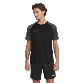 Craft Sport T-shirt Squad 2.0 Contrast Jersey (high elasticity, comfortable fit) black/grey Men