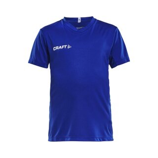 Craft Sport T-shirt (Jersey) Squad Solid - loose fit, quick-drying - cobalt blue Kids