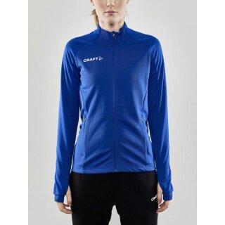 Craft Training Jacket Evolve Full Zip - durable mid-layer jacket made of stretch material - cobalt blue Women