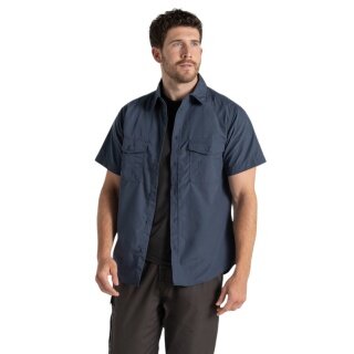 Craghoppers Short Sleeve Shirt Kiwi (UV Protection, Chest Pocket) ombre blue Men's