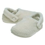 Crocs Classic Cozzzy Slippers (Faux Fur, Warm) Natural White - 1 Pair