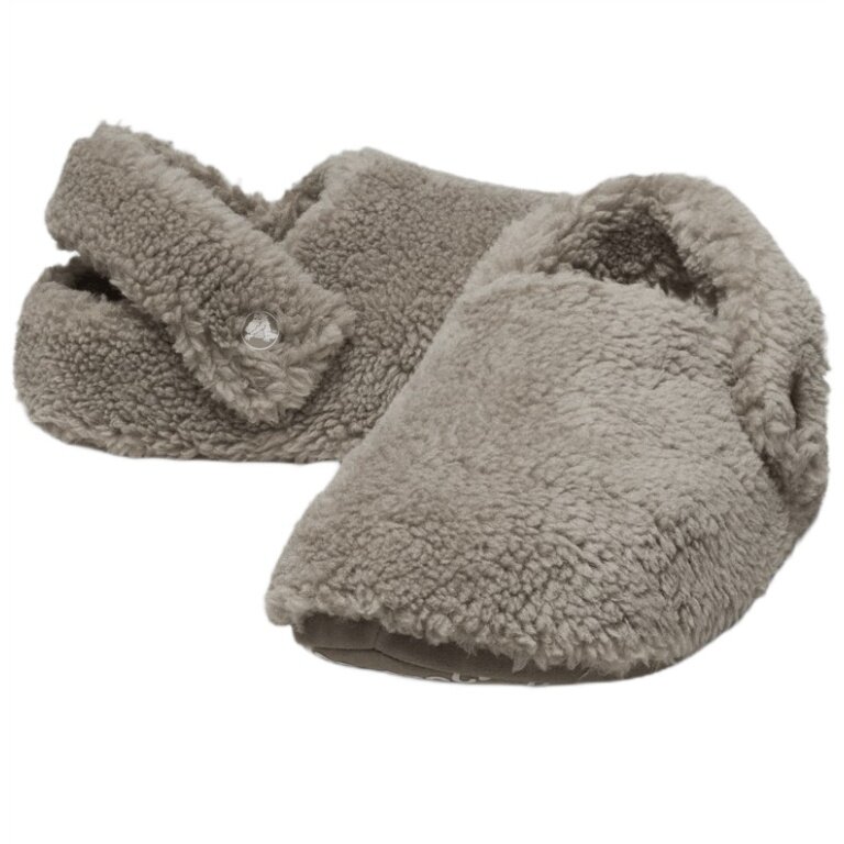 Crocs Classic Cozzzy Slippers (Faux Fur, Warm) Mushroom Brown - 1 Pair