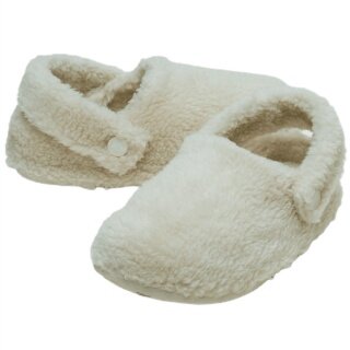 Crocs Classic Cozzzy Slippers (Faux Fur, Warm) Natural White Children - 1 Pair