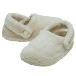 Crocs Classic Cozzzy Slippers (Faux Fur, Warm) Natural White for Toddlers - 1 Pair