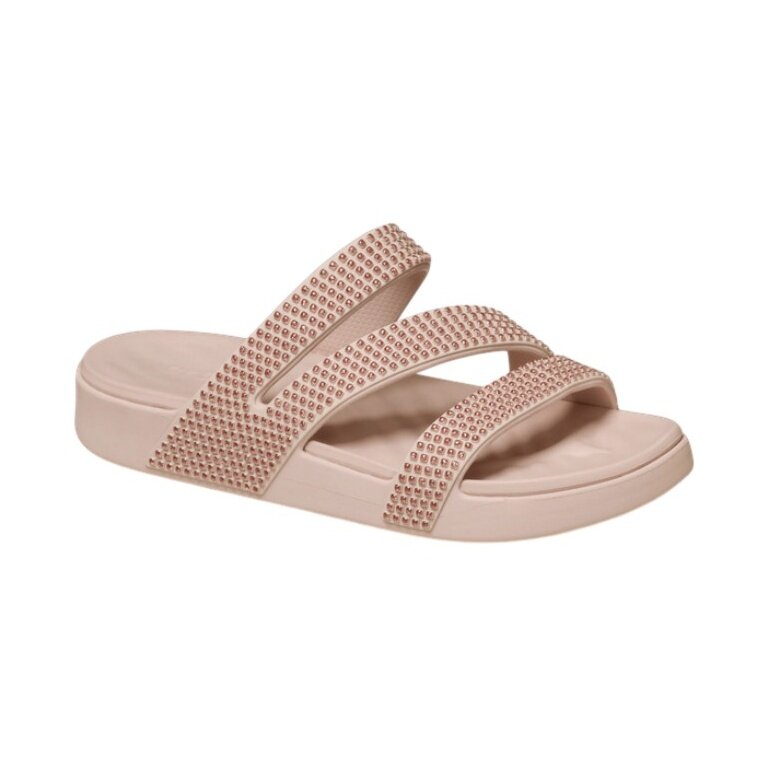 Crocs Sandal Getaway Gems Strappy Quartz Light Brown - Ladies