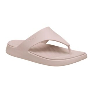 Crocs Getaway Triangle Flip Flops in Pink - Ladies
