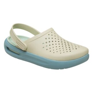 Crocs InMotion Clog Sandals (super soft, lightweight, high wearing comfort) beige/blue - 1 pair