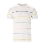 Cruz Leisure T-shirt Austin Striped (Cotton) white Men's