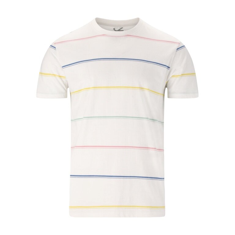 Cruz Leisure T-shirt Austin Striped (Cotton) white Men's
