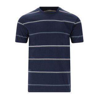 Cruz Leisure T-shirt Austin Striped (Cotton) navy blue Men's