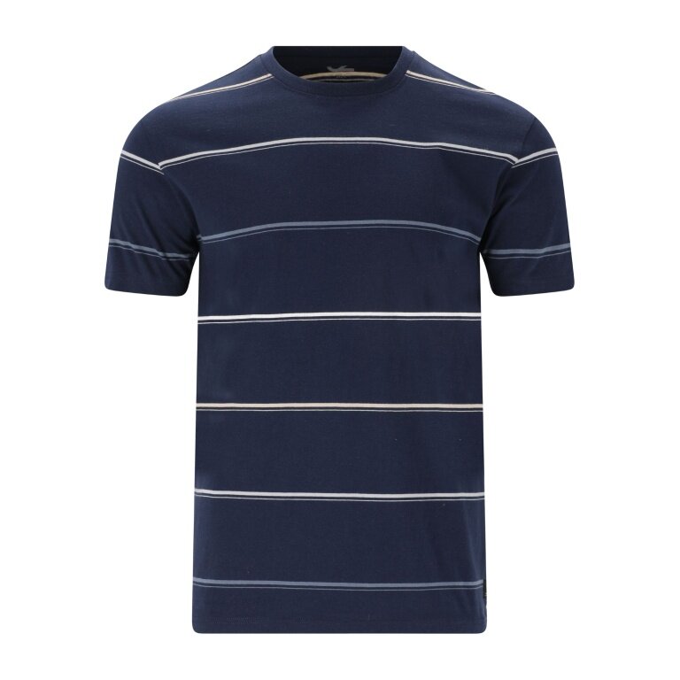 Cruz Leisure T-shirt Austin Striped (Cotton) navy blue Men's