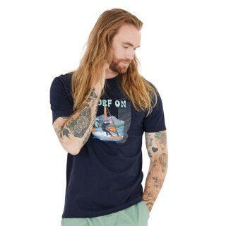 Cruz Leisure T-shirt Desmond (Cotton) blue Men's