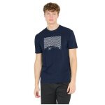 Cruz Leisure T-shirt Gander Printed (Cotton) navy blue Men's