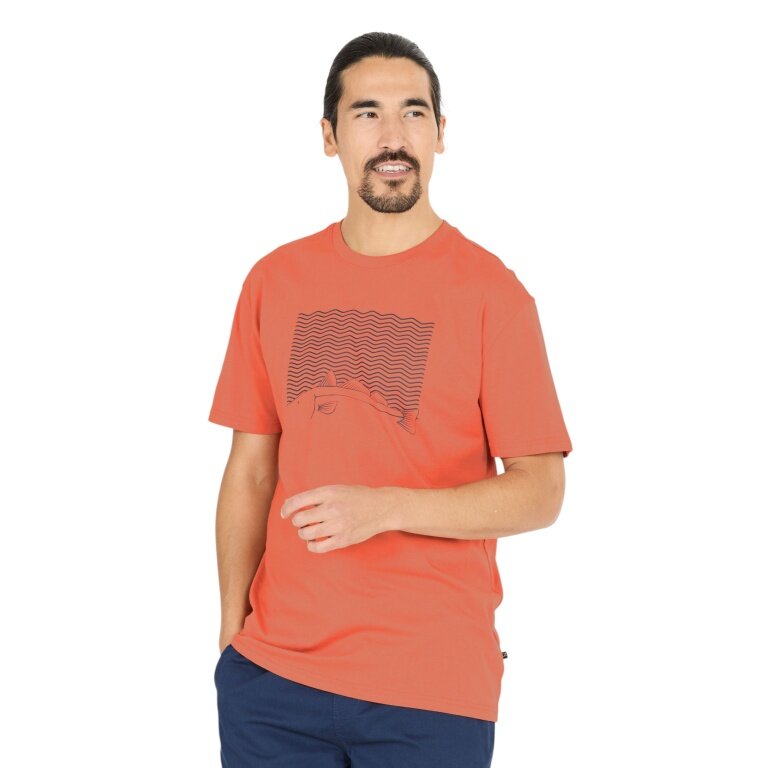 Cruz Leisure T-shirt Gander Printed (Cotton) orange Men's
