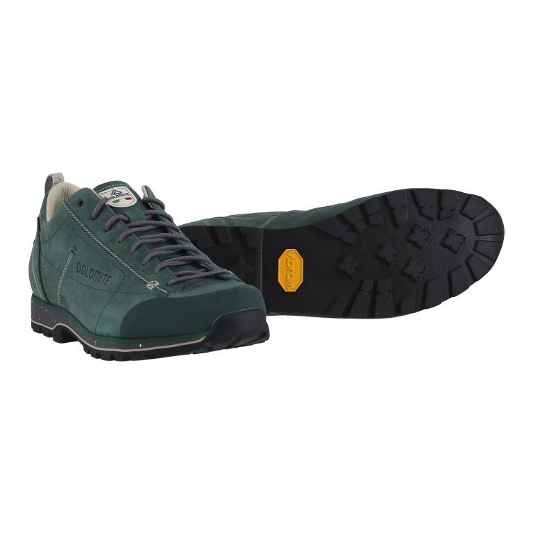 Dolomite Everyday Travel Shoes 54 Low FG Evo GTX (Nubuck Leather, Waterproof) Dark Green Men's