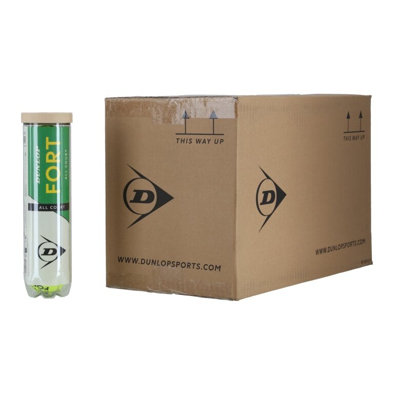 Dunlop Tennis Balls Fort Allcourt TS Can 18x4 in Box