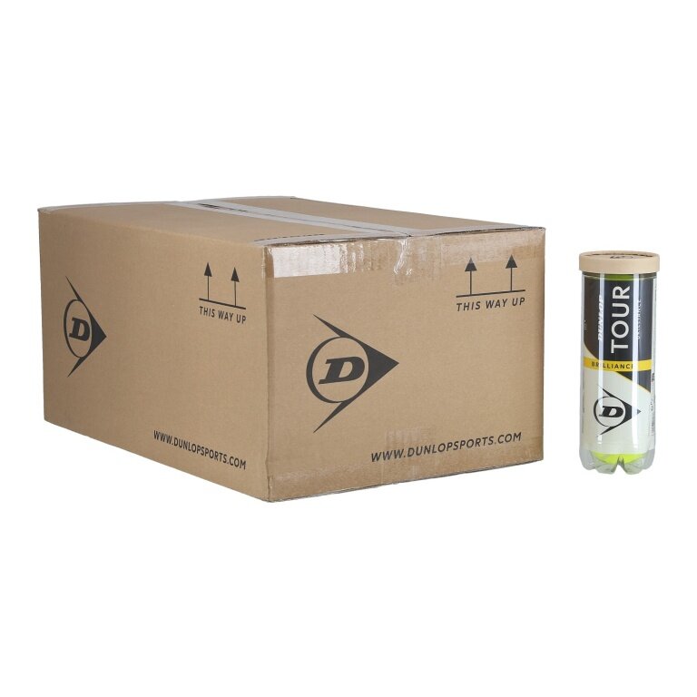 Dunlop Tennis Balls Tour Brilliance Box of 24 x 3 balls