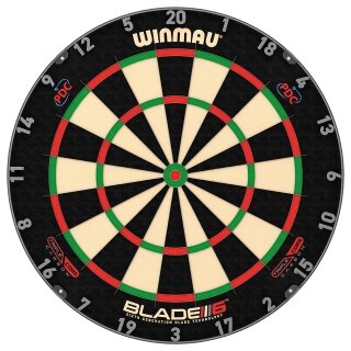Winmau Dartboard Blade 6 Triple Core Carbon PDC - official board of the PDC