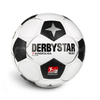 Derbystar Leisure Ball - MINI Classic Bundesliga Brilliant v24 white/black - 1 mini ball (circumference: 47cm)