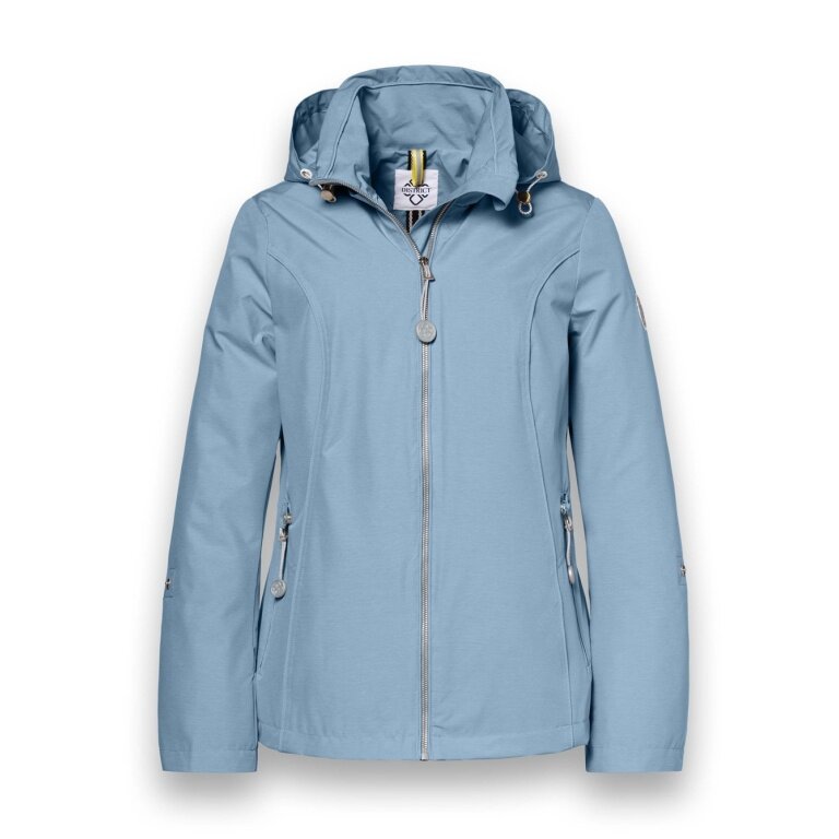 District Transition Jacket Forget Me Not (with hood, water-repellent) blue ladies