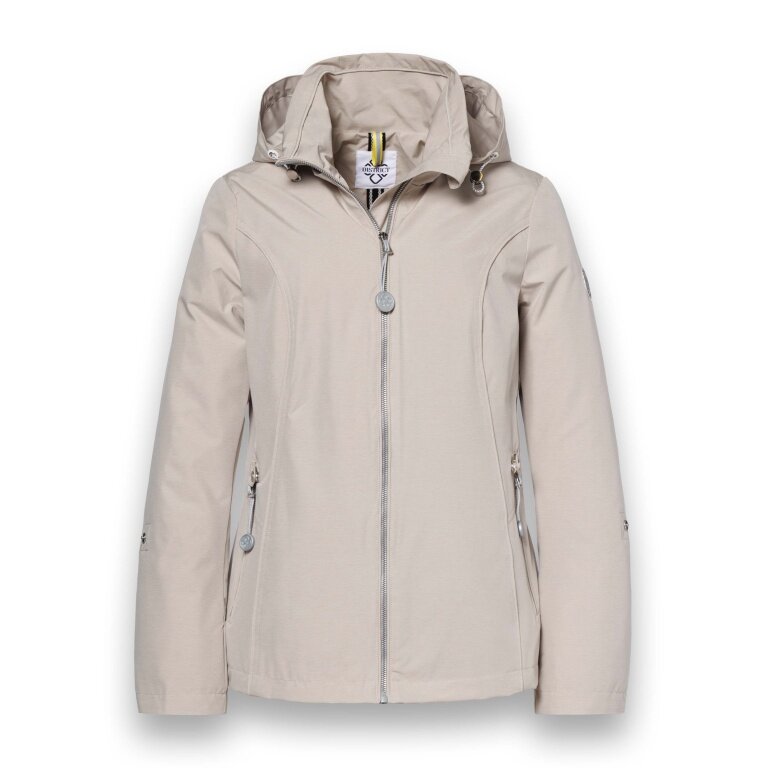 District Transition Jacket Forget Me Not (with hood, water-repellent) sand brown ladies