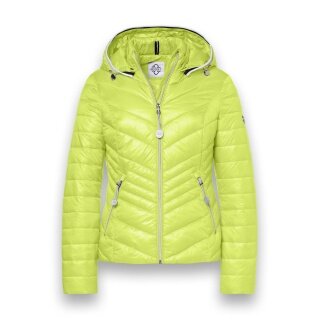 District Transition Jacket Magnolia (with hood, water-repellent) lime green ladies