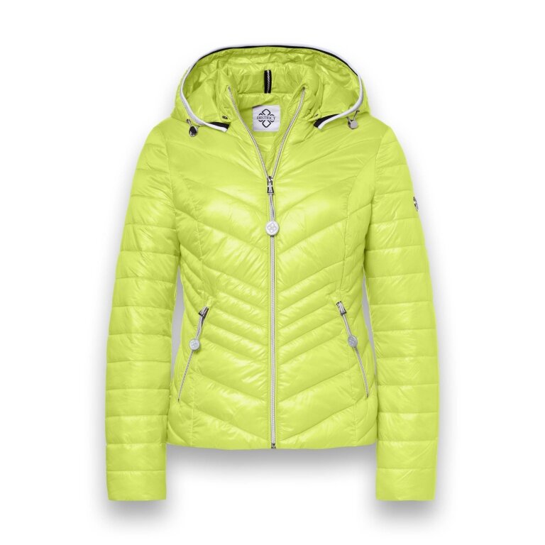 District Transition Jacket Magnolia (with hood, water-repellent) lime green ladies
