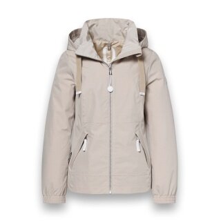 District Transition Jacket Morning Glory (with hood, water-repellent) sand brown ladies