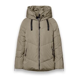 District Winter Padded Jacket Banff (with hood, windproof, water-repellent) olive green ladies