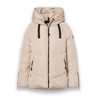 District Winter Padded Jacket Banff (with hood, windproof, water-repellent) sand/beige ladies