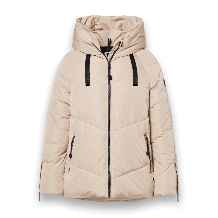 District Winter Padded Jacket Banff (with hood, windproof, water-repellent) sand/beige ladies