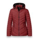 District Winter Padded Jacket Kaprun (with hood, water-repellent) red Ladies