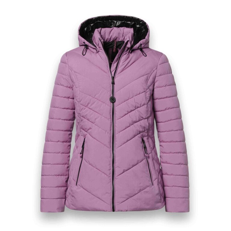 District Winter Padded Jacket Kaprun (with hood, water-repellent) pink ladies