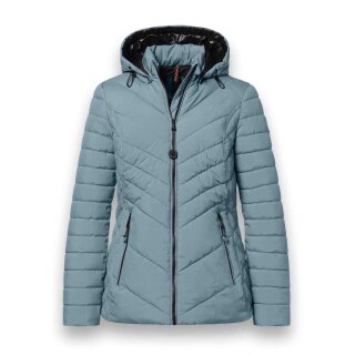 District Winter Padded Jacket Kaprun (with hood, water-repellent) light blue ladies