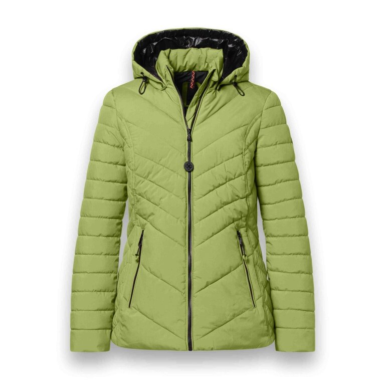 District Winter Padded Jacket Kaprun (with hood, water-repellent) green ladies