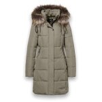 District Winter Padded Coat Chatel (warm, water-repellent) olive green ladies