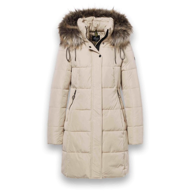 District Winter Padded Coat Chatel (warm, water-repellent) cream ladies