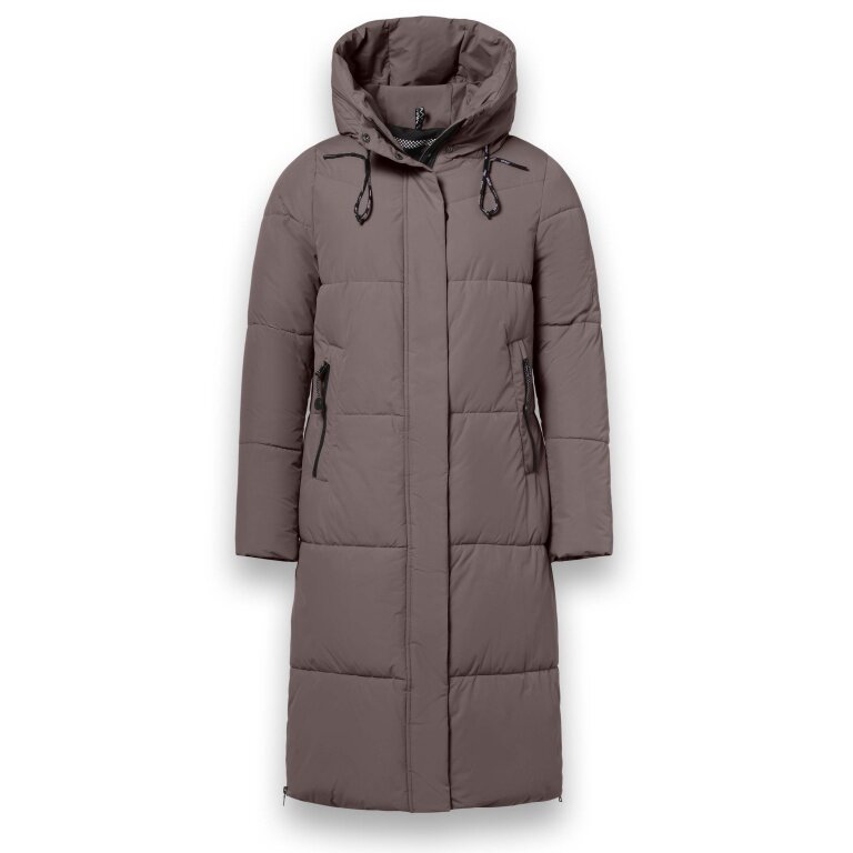 District Winter Padded Coat Dumbbell (water-repellent) brown Ladies