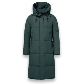 District Winter Padded Coat Dumbbell (water-repellent) dark green ladies