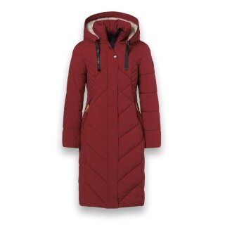 District Winter Padded Coat Corvara (water-repellent, warm) red ladies