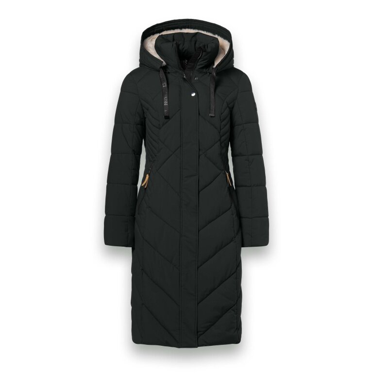 District Winter Padded Coat Corvara (water-repellent, warm) black ladies
